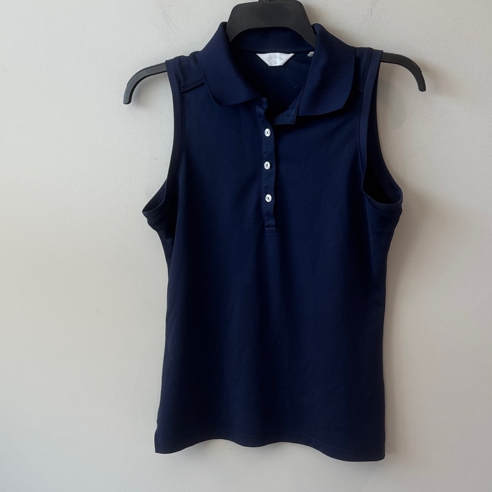 Callaway Golf Navy Sleeveless Polo Top women’s size medium